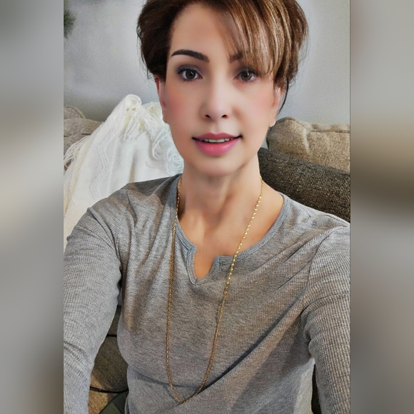 #Vintage #90s #MONET Gold Tone Oval Link Chain Necklace 34" Long Signed Classic - Picture 3 of 6